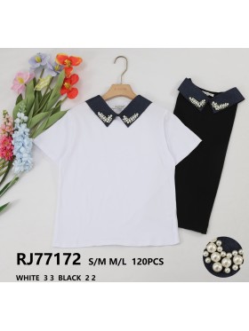Bluzki damskie tureckie, size s-l, paczka 10szt,mix kolor