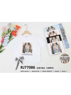 Bluzki damskie tureckie, size s-l, paczka 10szt,mix kolor