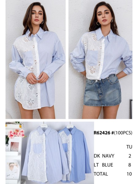 Koszule damskie tureckie, size uni, paczka 10szt,mix kolor