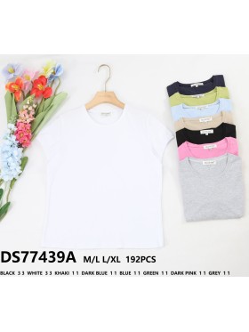 Bluzki damskie tureckie, size m-xl, paczka 24szt,mix kolor