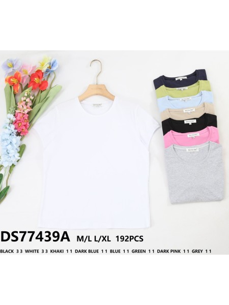 Bluzki damskie tureckie, size m-xl, paczka 24szt,mix kolor