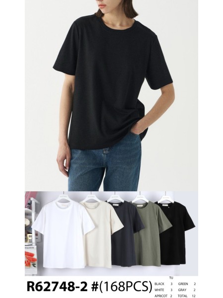 Bluzki damskie tureckie, size uni, paczka 12szt,mix kolor