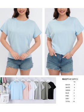 Bluzki damskie tureckie, size uni, paczka 16szt,mix kolor