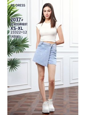 Spódnica krótka jeansowa damska ,size xs-xl,paczka 12szt ,