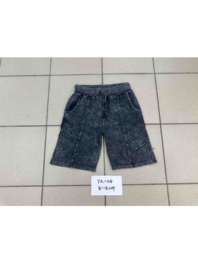 Spodenki jeans dzieciece rozm 8-16 lat, paczka 5szt, 1 kolor