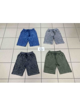 Spodenki jeans dzieciece rozm 8-16 lat, paczka 5szt, 1 kolor
