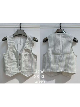 Kamizelki jeansowe  damskie ,size xs-xl,paczka 10szt ,