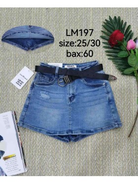 Spódnica krótka jeansowa damska ,size25-30,paczka 12szt ,