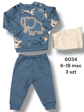 Komplety DZIECIĘCA , size 6-18m, paczka 3szt, 1kolor