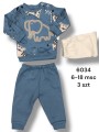 Komplety DZIECIĘCA , size 6-18m, paczka 3szt, 1kolor