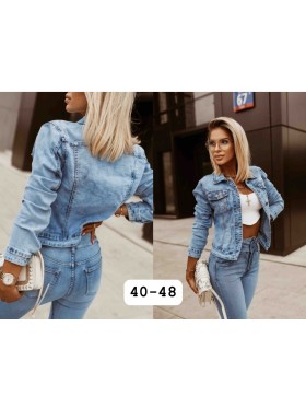 Kurtki Jeansowe damskie ,size 40-48,paczka 10szt ,