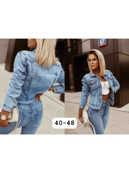 Kurtki Jeansowe damskie ,size 40-48,paczka 10szt ,