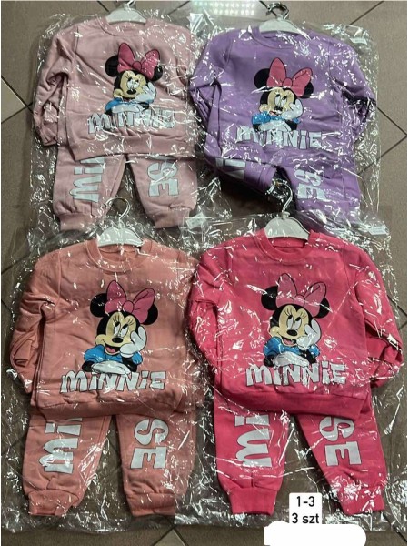 Komplety DZIECIĘCA , size 1-3 lat, paczka 3szt, 1kolor