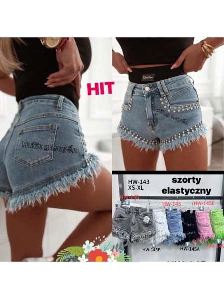 Spodenki jeansowe damskie ,size xs-xl,paczka 10szt ,1 kolor