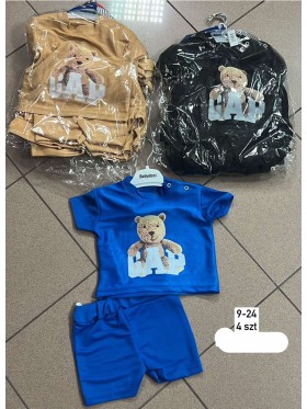 Komplety DZIECIĘCA , size 9-24m, paczka 4szt, 1kolor