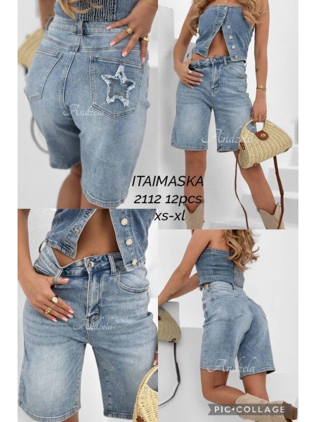 Spodenki jeansowe damskie  ,size xs-xl,paczka 12szt ,