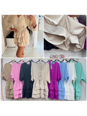Sukienki damskie Włoski, size uni, paczka 6szt, mix kolor