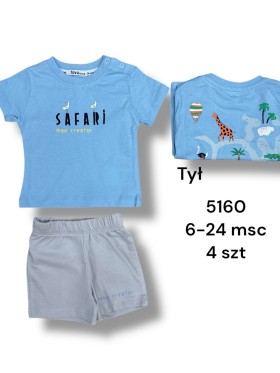 Komplety DZIECIĘCA , size 6-24m, paczka 4szt, 1kolor