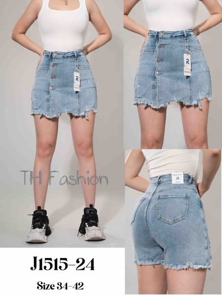 Spódnica krótka jeansowa damska ,size 34-42,paczka 10szt ,