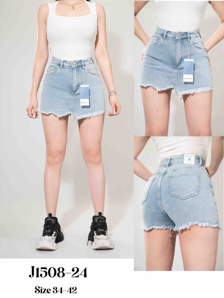 Spódnica krótka jeansowa damska ,size 34-42,paczka 10szt ,