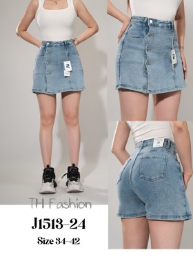 Spódnica krótka jeansowa damska ,size 34-42,paczka 10szt ,