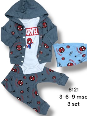 Komplety DZIECIĘCA , size 3-9m, paczka 3szt, 1kolor