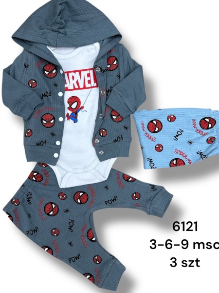 Komplety DZIECIĘCA , size 3-9m, paczka 3szt, 1kolor