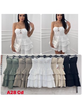 Sukienki damskie Włoski, size uni, paczka 6szt, mix kolor