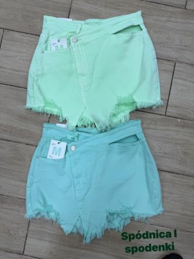 Spódnica krótka jeansowa damska ,size 34-42,paczka 10szt ,