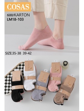 SKARPETY / STOPKI DAMSKIE .SIZE: 35-42, (40PAR/PACZKA) KOLOR JAK NA ZDZIĘCIU