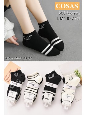 SKARPETY / STOPKI DAMSKIE .SIZE: 35-42, (40PAR/PACZKA) KOLOR JAK NA ZDZIĘCIU