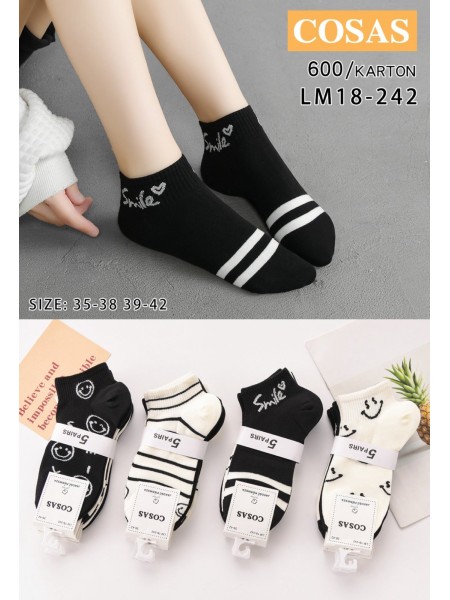 SKARPETY / STOPKI DAMSKIE .SIZE: 35-42, (40PAR/PACZKA) KOLOR JAK NA ZDZIĘCIU