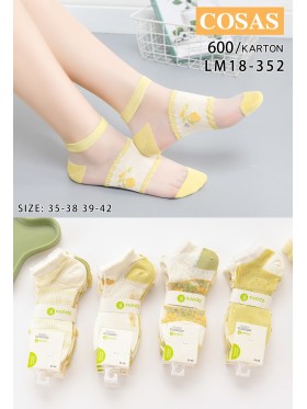 SKARPETY / STOPKI DAMSKIE .SIZE: 35-42, (40PAR/PACZKA) KOLOR JAK NA ZDZIĘCIU