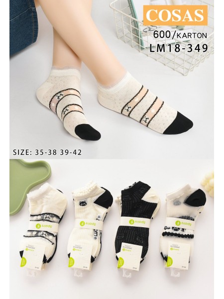 SKARPETY / STOPKI DAMSKIE .SIZE: 35-42, (40PAR/PACZKA) KOLOR JAK NA ZDZIĘCIU