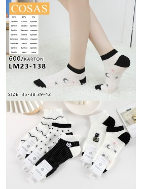 SKARPETY / STOPKI DAMSKIE .SIZE: 35-42, (40PAR/PACZKA) KOLOR JAK NA ZDZIĘCIU