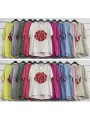 Bluzki damskie Włoski, size uni, paczka 6szt, mix kolor