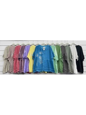 Bluzki damskie Włoski, size uni, paczka 6szt, mix kolor