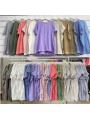 Bluzki damskie Włoski, size uni, paczka 6szt, mix kolor