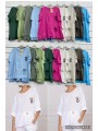 Bluzki damskie Włoski, size uni, paczka 6szt, mix kolor