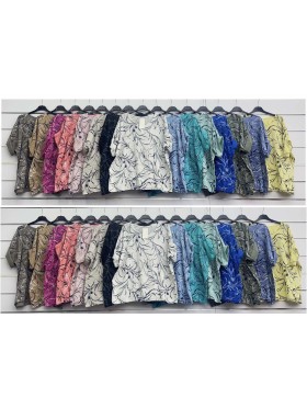 Bluzki damskie Włoski, size uni, paczka 6szt, mix kolor