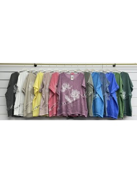Bluzki damskie Włoski, size uni, paczka 6szt, mix kolor