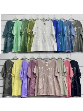Bluzki damskie Włoski, size uni, paczka 6szt, mix kolor
