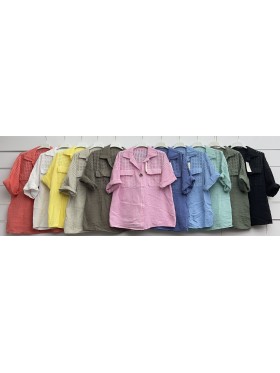 Bluzki damskie Włoski, size uni, paczka 6szt, mix kolor
