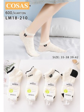 SKARPETY / STOPKI DAMSKIE .SIZE: 35-42, (40PAR/PACZKA) KOLOR JAK NA ZDZIĘCIU