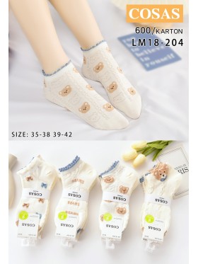 SKARPETY / STOPKI DAMSKIE .SIZE: 35-42, (40PAR/PACZKA) KOLOR JAK NA ZDZIĘCIU