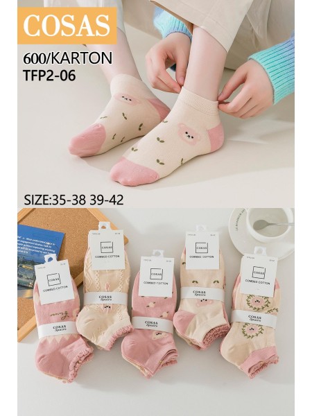 SKARPETY / STOPKI DAMSKIE .SIZE: 35-42, (40PAR/PACZKA) KOLOR JAK NA ZDZIĘCIU