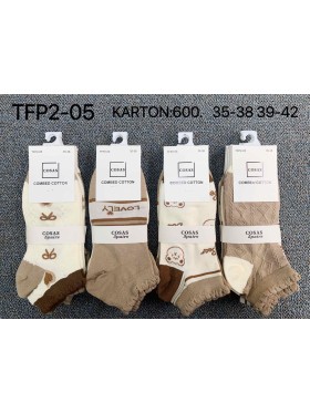 SKARPETY / STOPKI DAMSKIE .SIZE: 35-42, (40PAR/PACZKA) KOLOR JAK NA ZDZIĘCIU