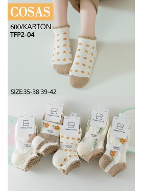 SKARPETY / STOPKI DAMSKIE .SIZE: 35-42, (40PAR/PACZKA) KOLOR JAK NA ZDZIĘCIU