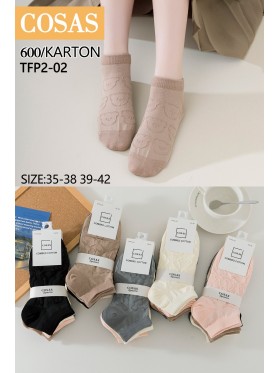SKARPETY / STOPKI DAMSKIE .SIZE: 35-42, (40PAR/PACZKA) KOLOR JAK NA ZDZIĘCIU