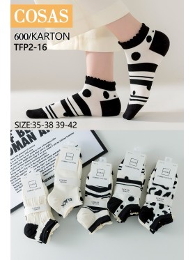 SKARPETY / STOPKI DAMSKIE .SIZE: 35-42, (40PAR/PACZKA) KOLOR JAK NA ZDZIĘCIU